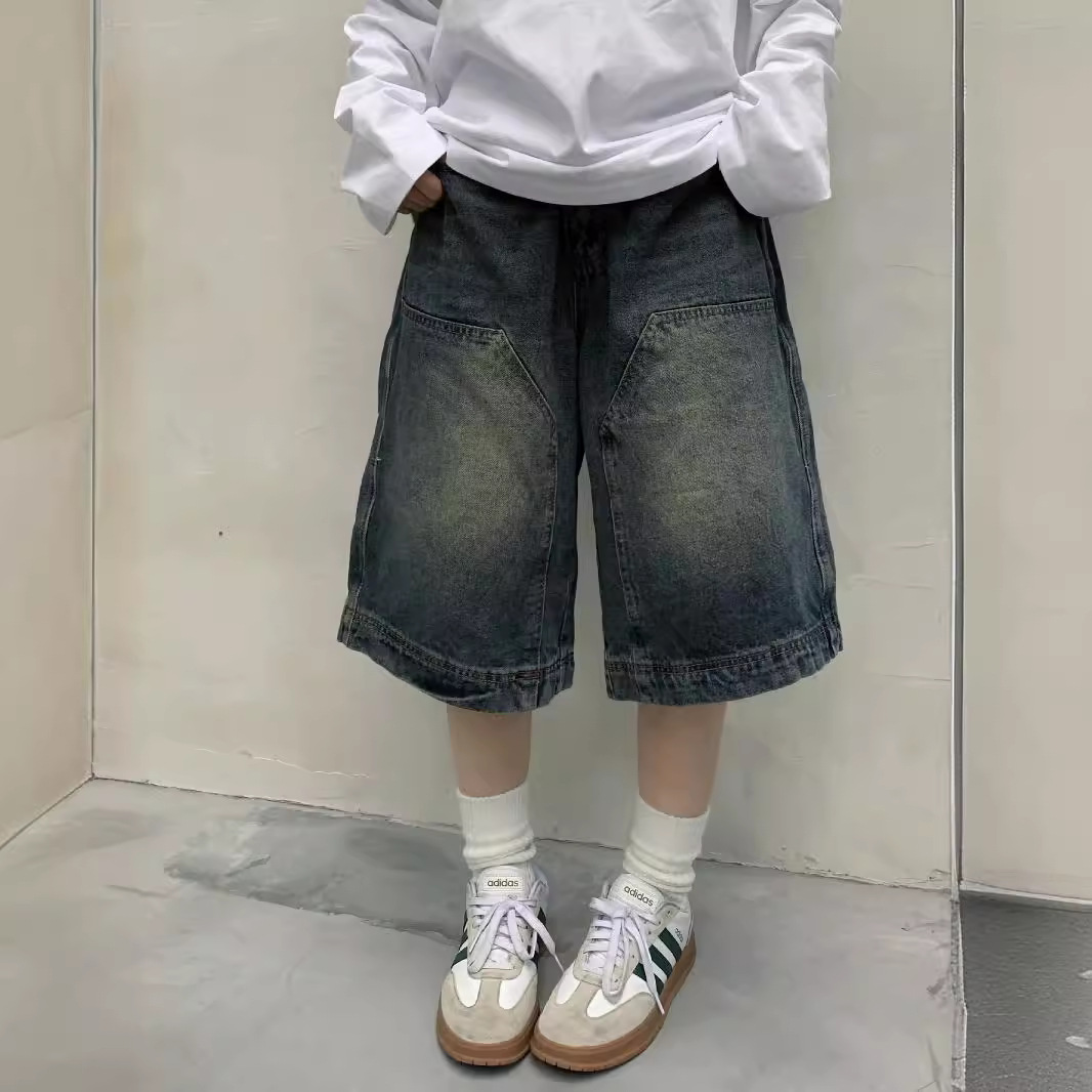 Street Fashion Jeans Women - レディース Y2K ヴィンテージ バギー ジーンズ ショートパンツ