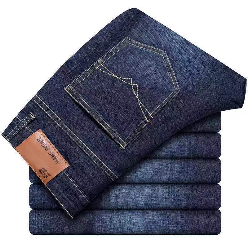 Levis Jeans 501 - 秋の定番メンズフィットストレッチジーンズビジネスカジュアルコットンデニムストレートレッグパンツ男性用黒青トラウザーズ