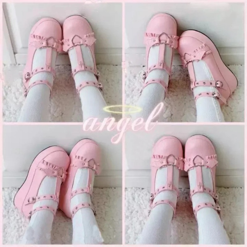 新しいスイートハートバックルウェッジメアリージェーンズ女性ピ - Chunky Sneaker Platform のレビューと価格