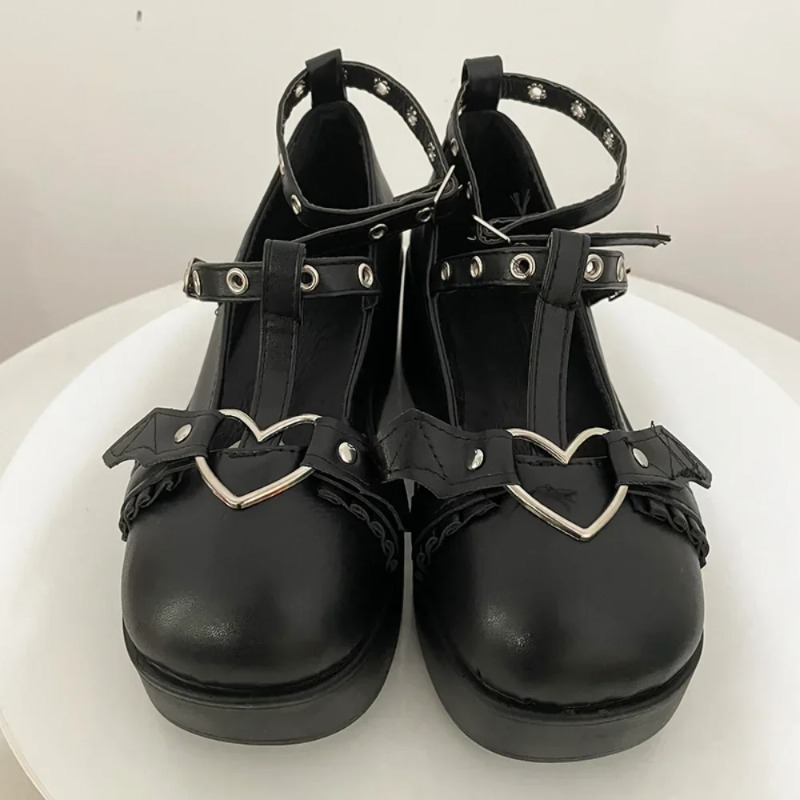 新しいスイートハートバックルウェッジメアリージェーンズ女性ピ - Chunky Sneaker Platform のレビューと価格
