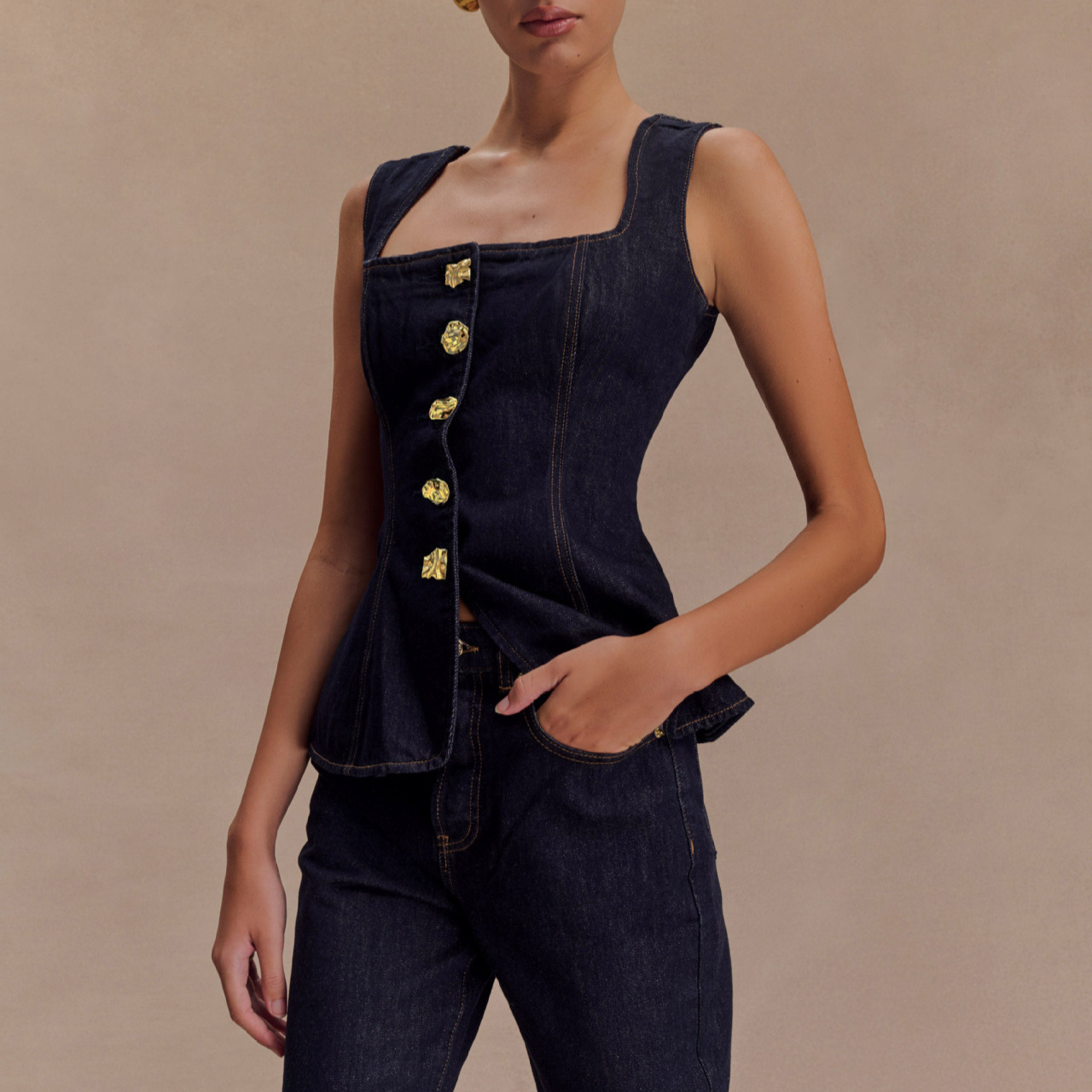 2025年夏 デニムパンツセット レディース ファッション  - Street Fashion Jeans Women のレビューと価格