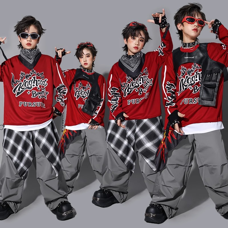 ボーイズ K-POP スウェットシャツ ファッションベスト  - Street Fashion For Boy のレビューと価格