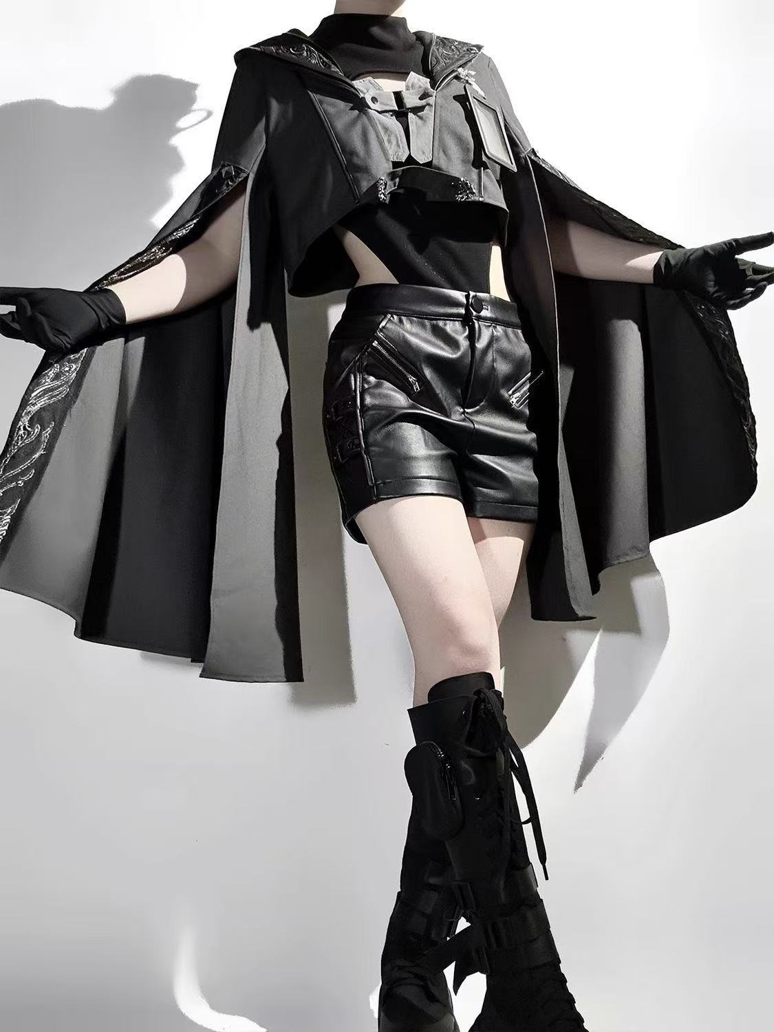 ダークブラックゴシックコスチューム レディース 新中華風 オ - Street Fashion In Chinese のレビューと価格