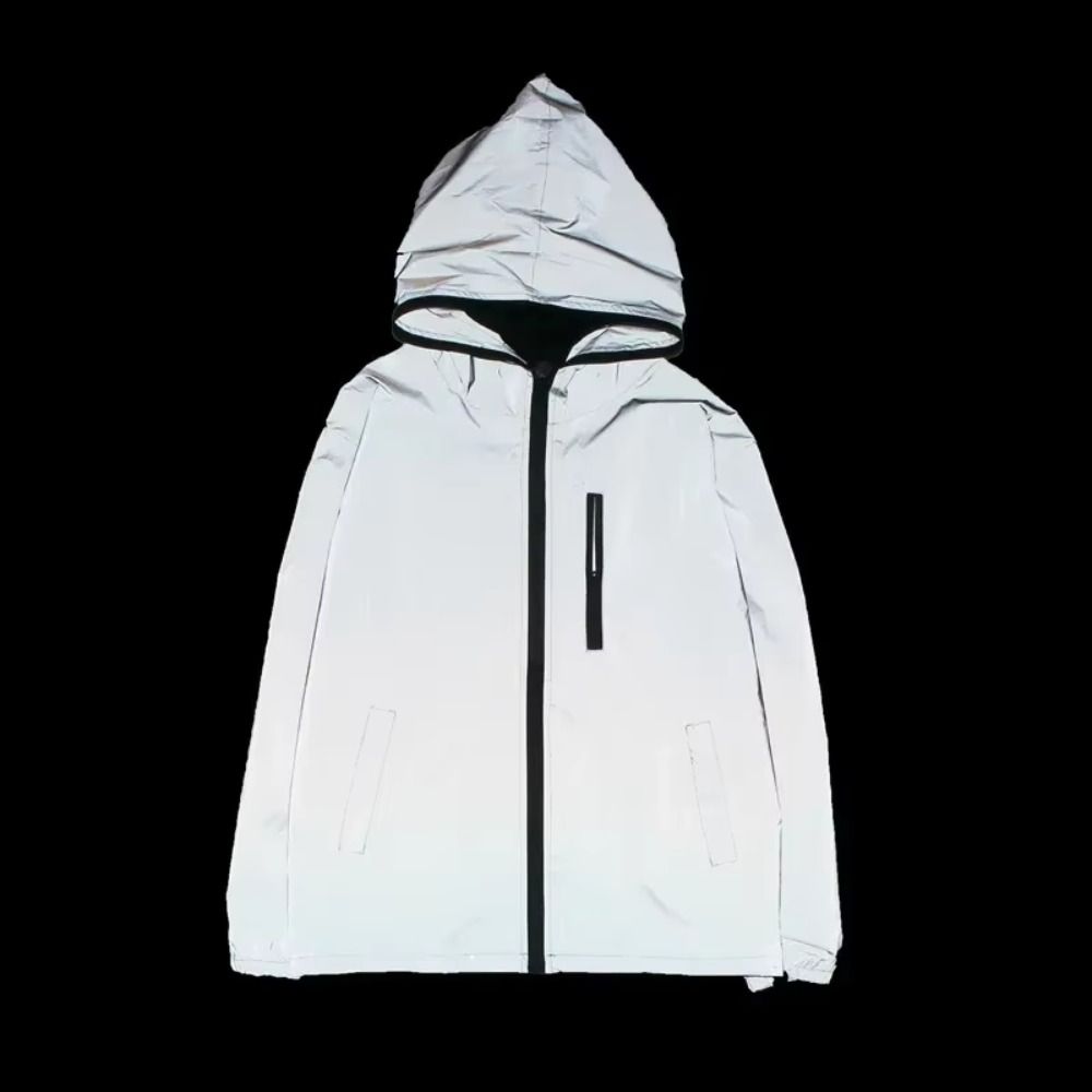夜間警告反射ジャケット 春秋用 防風フード付きジャケット ハ - Street Fashion For Boy のレビューと価格
