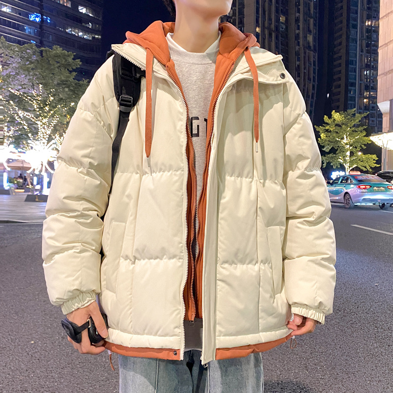 ファッションメンズフード付き綿入りジャケット 2025 秋冬 - Street Fashion Men 2025 のレビューと価格
