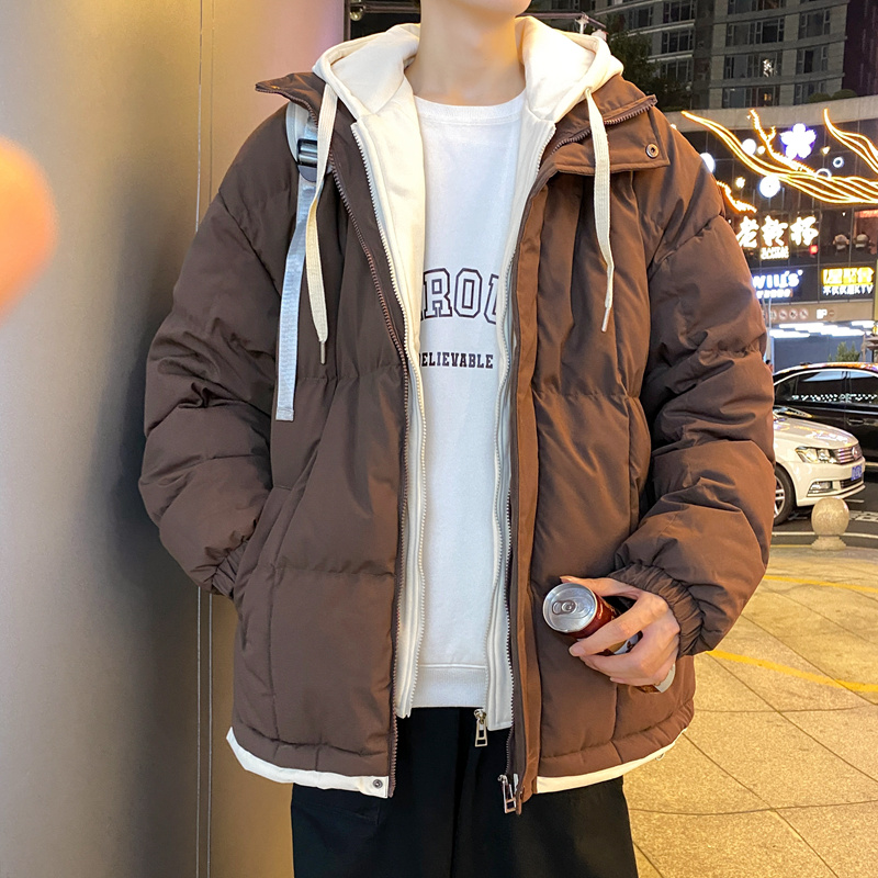 ファッションメンズフード付き綿入りジャケット 2025 秋冬 - Street Fashion Men 2025 のレビューと価格