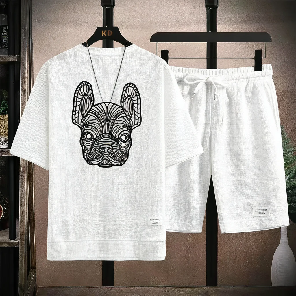 夏のメンズ速乾カジュアル半袖Tシャツとショートパンツセットシ - Street Summer Fashion のレビューと価格