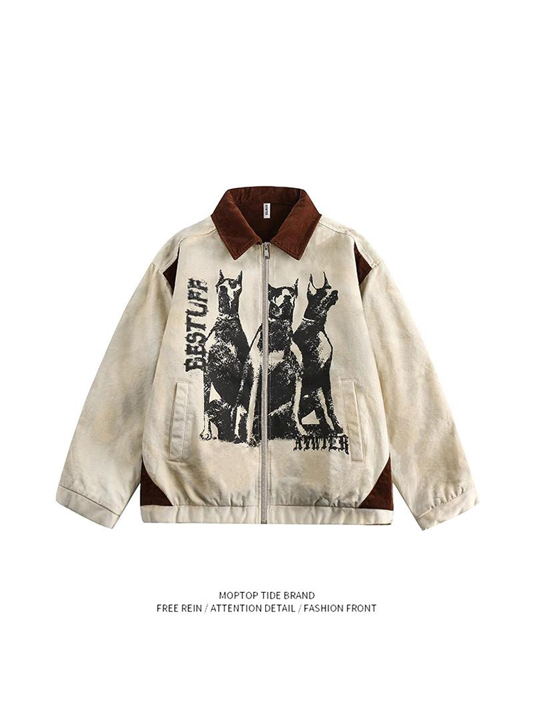 アメリカンスタイルヴィンテージダーティーショートジャケットル - Street Fashion Culture のレビューと価格
