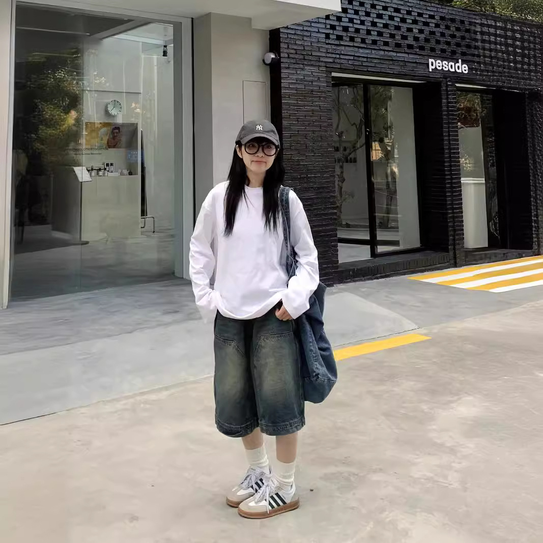 レディース Y2K ヴィンテージ バギー ジーンズ ショート - Street Fashion Jeans Women のレビューと価格
