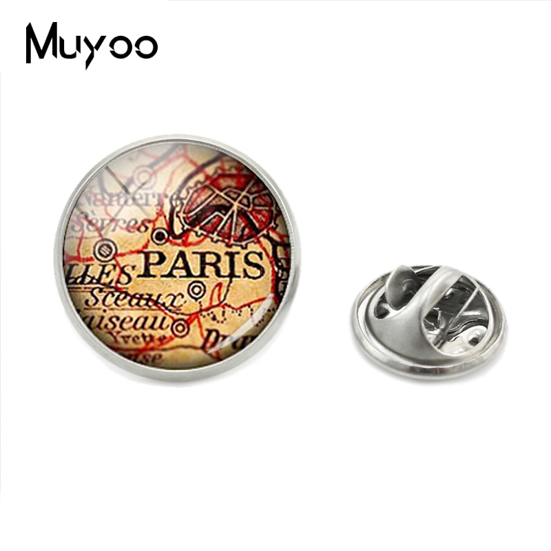 2019新ヴィンテージ世界都市マップラペルピンパリロンドンマ - Street Fashion Paris のレビューと価格