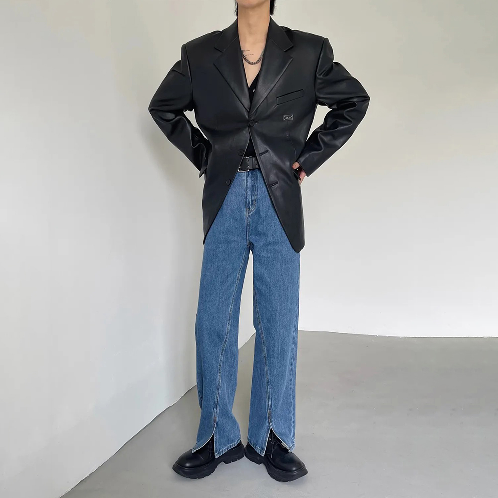 2025年冬新作 メンズ 長袖PUレザージャケット ユニセッ - Street Fashion Men 2025 のレビューと価格