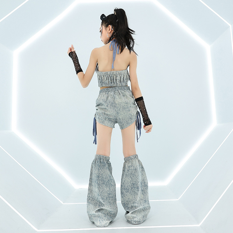 クールガールヒップホップジーンズトップスファッションストリー - Street Fashion Jeans Women のレビューと価格