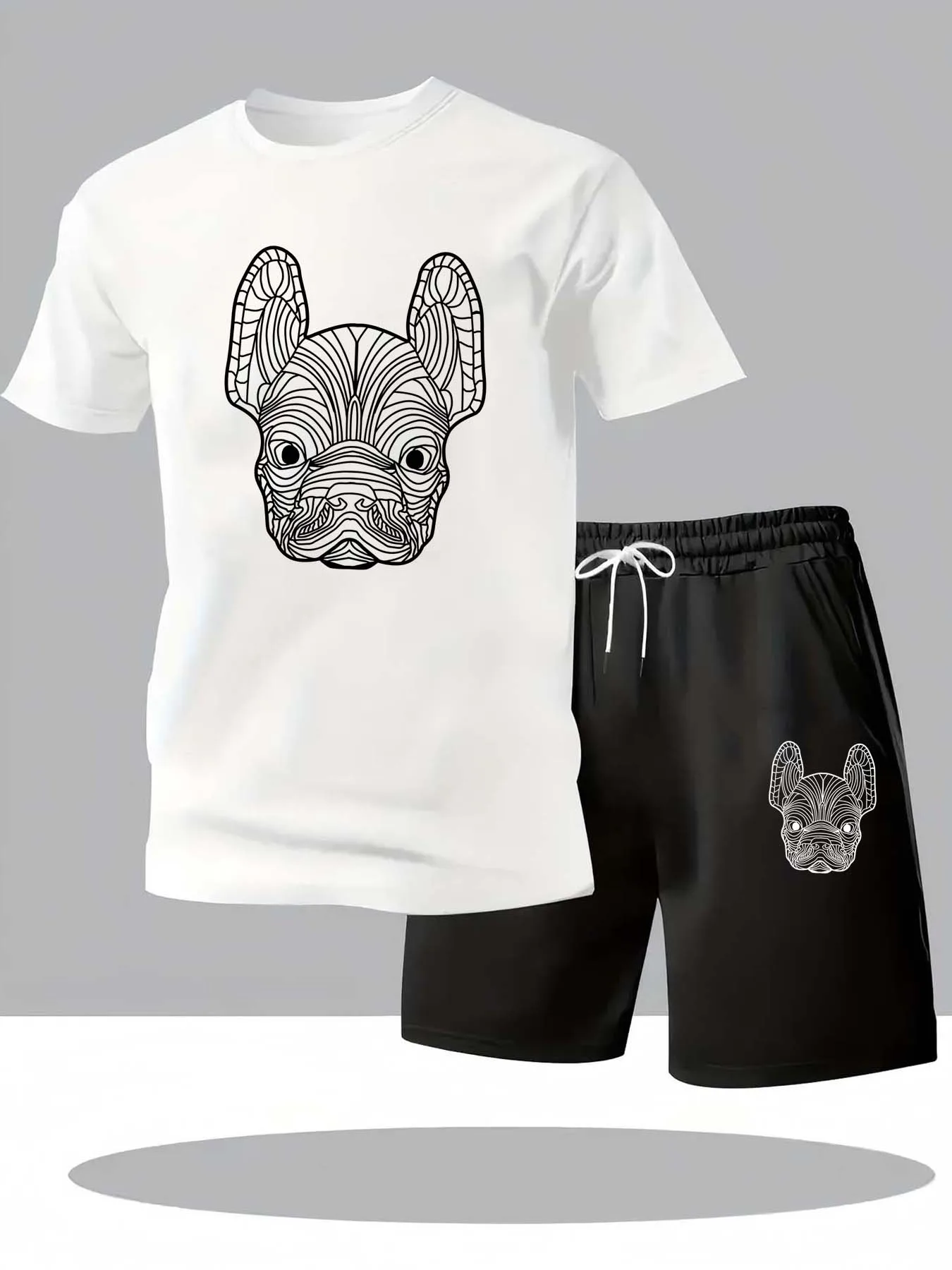 夏のメンズ速乾カジュアル半袖Tシャツとショートパンツセットシ - Street Summer Fashion のレビューと価格