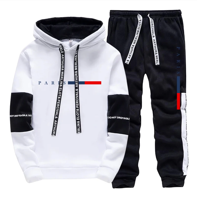 メンズセット/パーカー/パンツ アウトドア ストリート コン - Street Fashion Paris のレビューと価格
