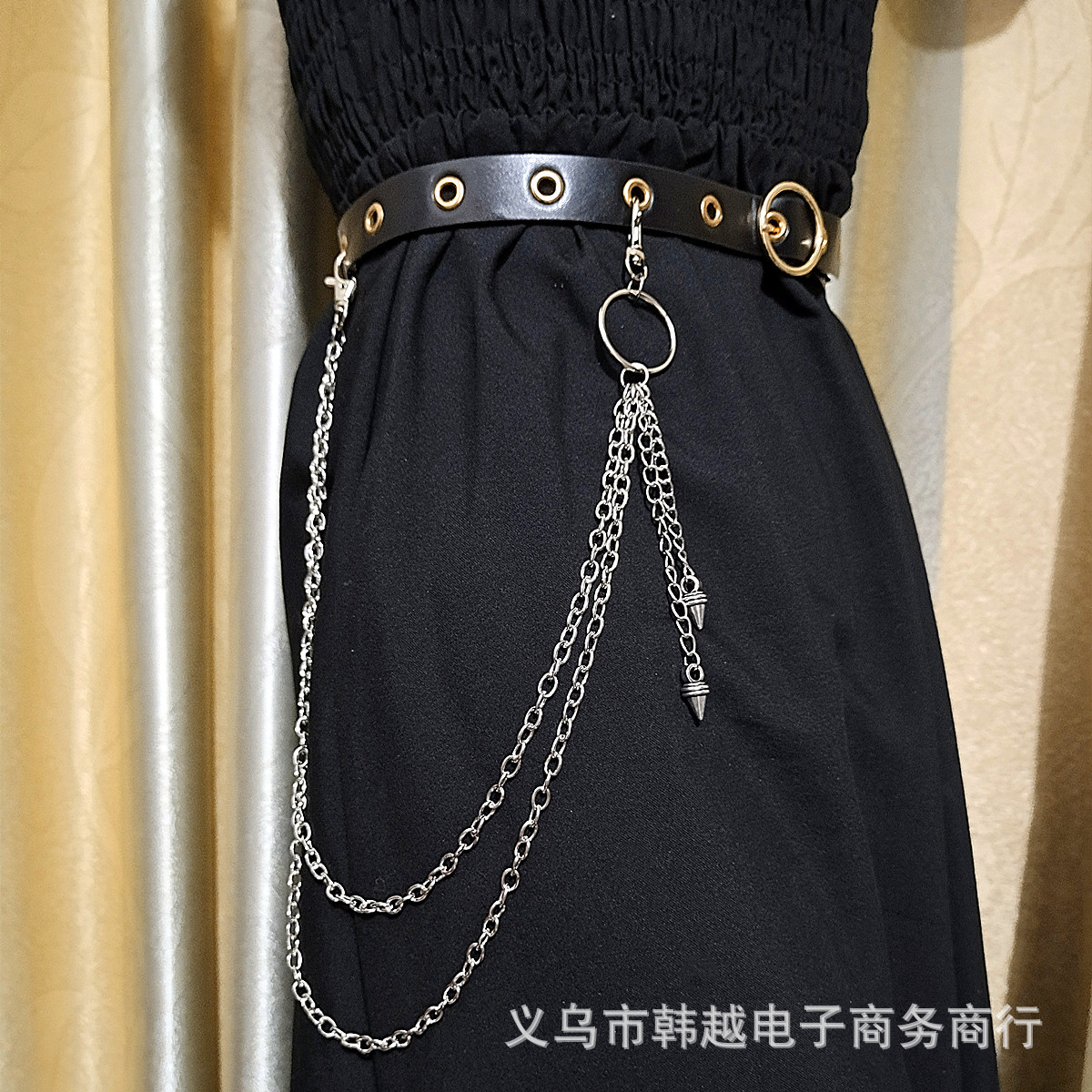パンクストリートキーホルダーウエストチェーン-ゴシックムーン - Street Fashion Jeans Women のレビューと価格