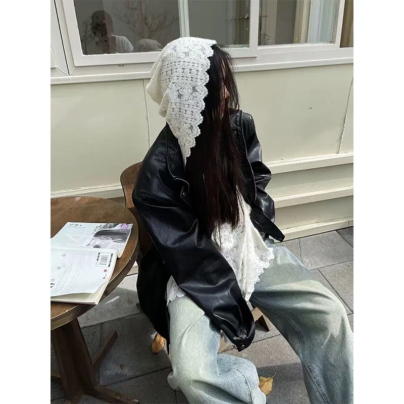 Y2K レースフード付きシャツ女性ストリートセクシーな中空ア - Street Fashion In Korea のレビューと価格