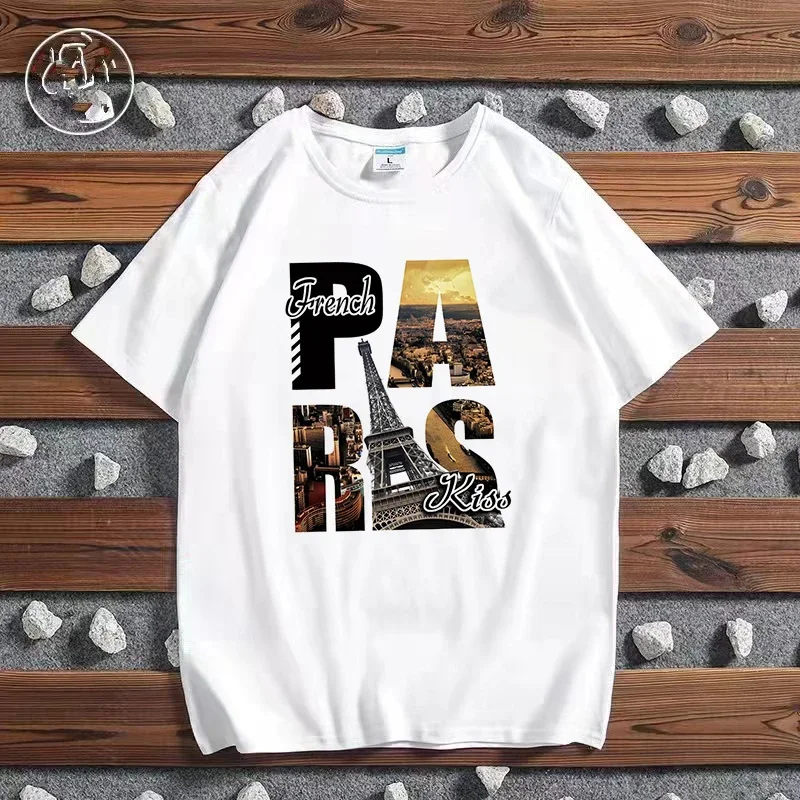 男性と女性のためのカジュアルな原宿スタイルのTシャツ,都市の - Street Fashion Paris のレビューと価格