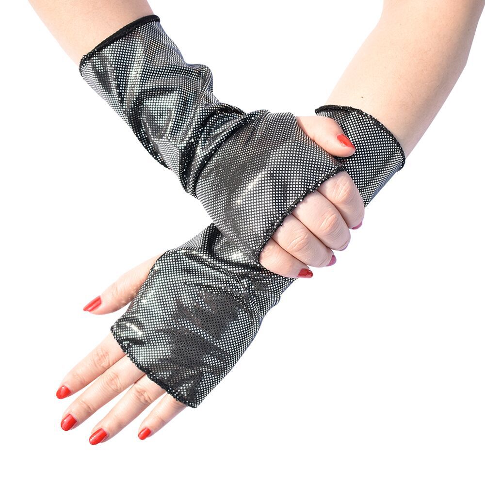 1組 レディース フェイクパテントレザー パンク ゴシックス - Street Fashion Gloves のレビューと価格