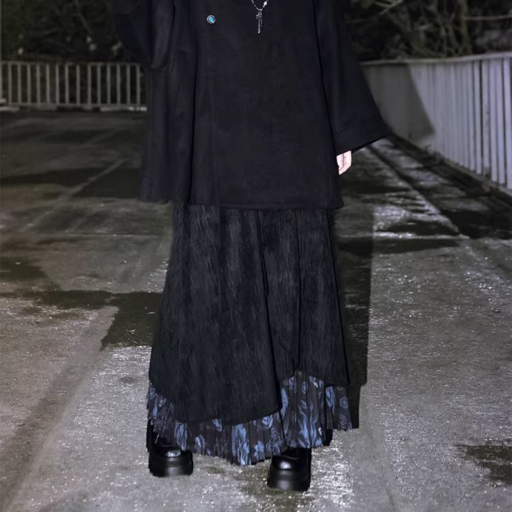 2026 夏新ユニセックスパッチワークスカートパンツ中国のレ - Street Fashion In Chinese のレビューと価格