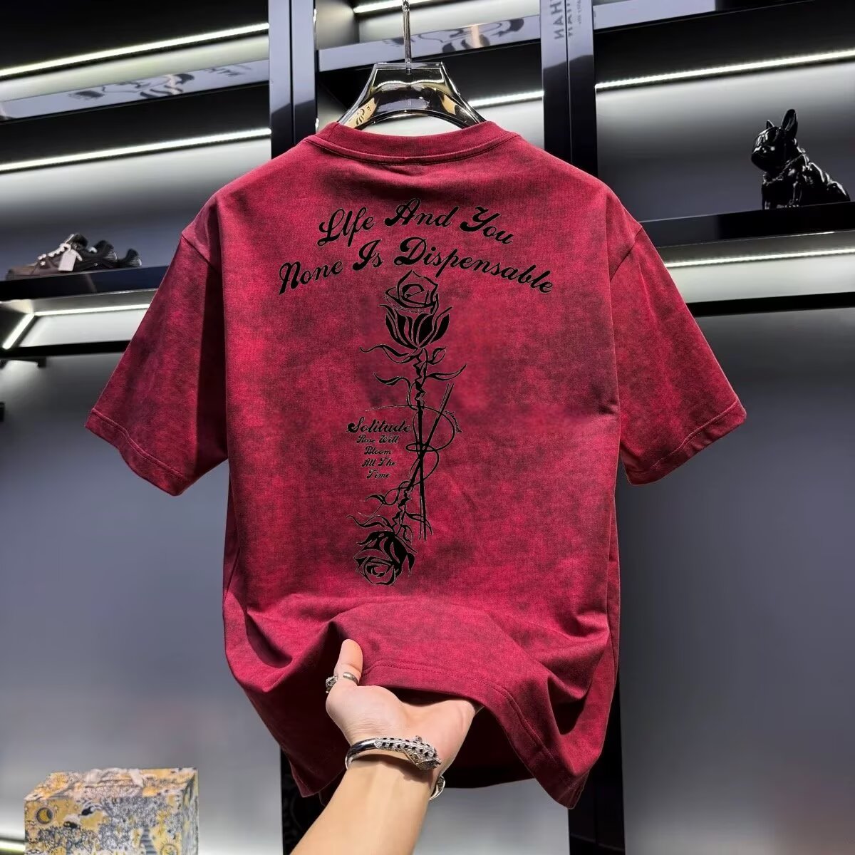 夏のメンズカーキ Tシャツ高品質ファッショナブルな紳士服原宿 - Street Fashion In Chinese のレビューと価格