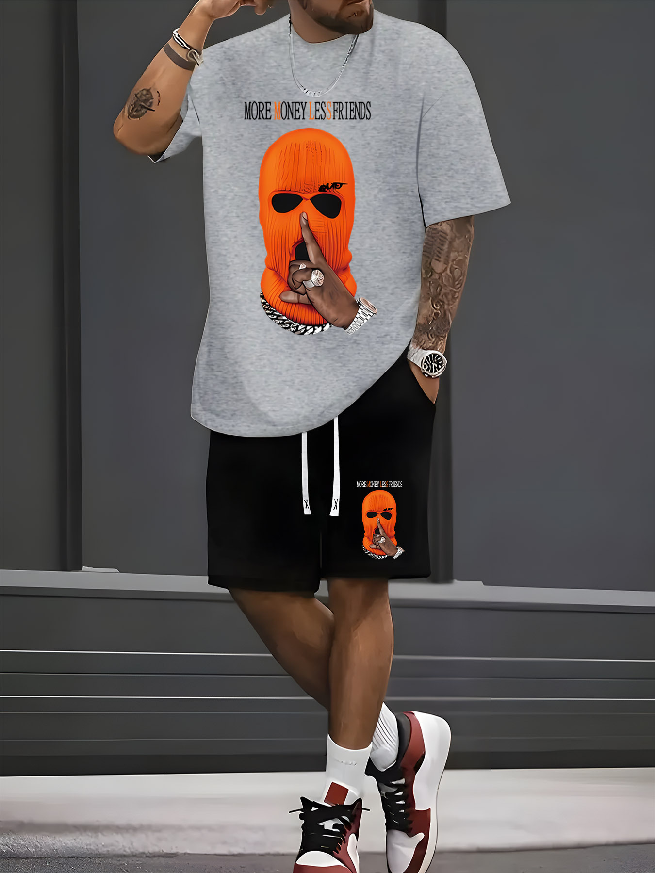 2026年夏新作メンズ半袖ショートパンツセット - ストリー - Street Summer Fashion のレビューと価格